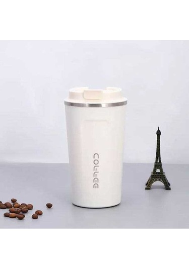 Ebitda Paslanmaz Çelik Bardaklar Soğutma Isıtma Kahve Kupası Araba Açık Ofis Beyaz