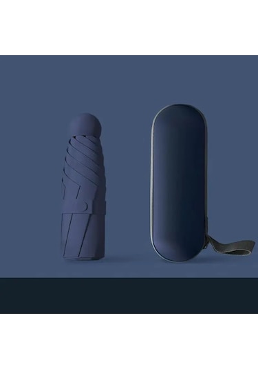 Özel Kılıflı Lacivert Şemsiye Lacivert