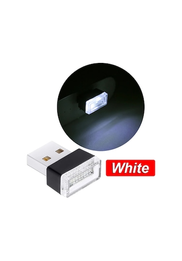 Mini Usb Led Araba Lambası, Dekorasyon Atmosferi İçin Neon Işık, Tak Ve Çalıştır, Araba Lambası Çok Renkli