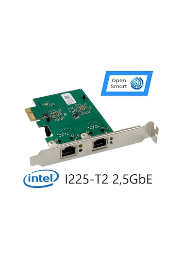 Open Smart 2 Port Intel I225-T2 2,5GbE Ethernet Kart - OPS7207NT