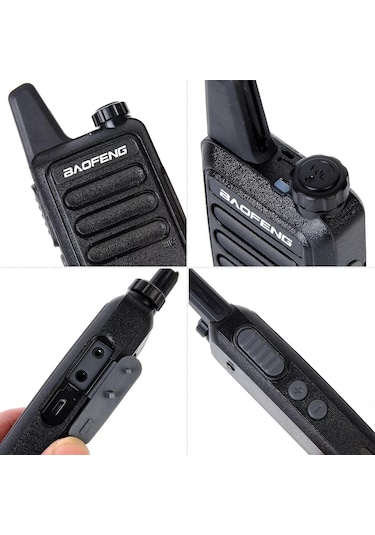 Valkyrie Baofeng BF-R5 Lisanssız Kulaklıklı Şarjlı 16 Kanal Vox El Telsizi