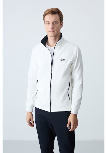 Tommy Life Hugo Ekru - Lacivert Jogger Erkek Eşofman Takım - 85198 Ekru