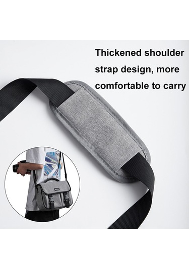 Baona Bn-h017 Fotoğraf Slr / Mikro Tek Çapraz Gövde Kamera Saklama Çantası, Renk: M Siyah Diğer