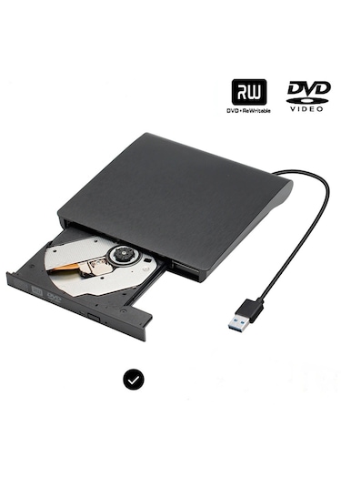 Harici Usb 3.0 8x Dvd Rw Optik Sürücü Hızlı Ve Kolay Kullanım