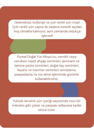 Pureal Doğal Yün Mop Seti