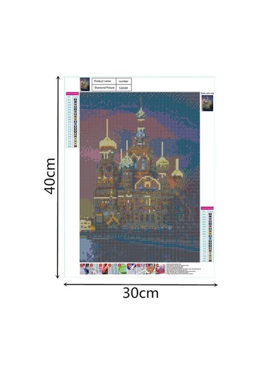 Pazly 5d Elmas Boyama Seti - 30x40cm, Tam Kaplama Kristal Sanat Dıy Ev Dekoru, Kanvas, Elmas Çizim Aracı İçin Diğer