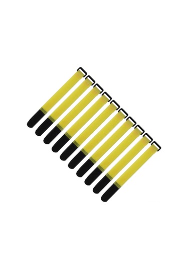 Moveevo Yumuşak Nilon Tavuk Boyunbağı - Sesini Azaltıcı, Kanca Yok, Ayarlanabilir, Büyük Tavuklar İçin, Sarı Güncellenmiş Versiyon 10 Adet, 5'li Opp Paket