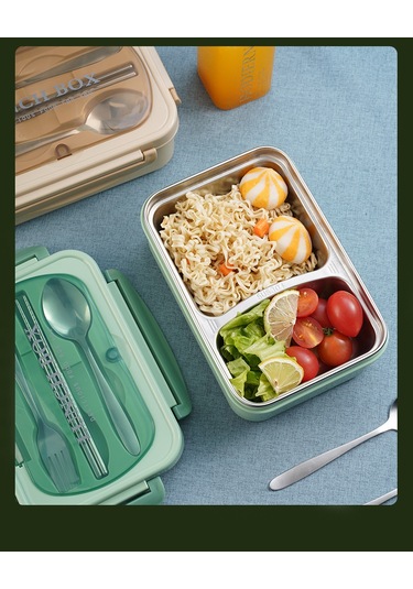 Jian Fan Yeni 304 Paslanmazçelik Bölmeliöğle Yememe Kutusu Ofis Çalışanıögrenciocuk Sızdırmazıyalımıöğle Yememe Kutusu Pembe