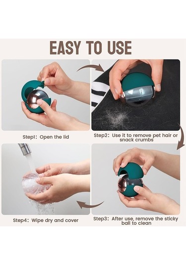 Besthome1 Pratik Yeniden Kullanılabilir Tüy Toplayıcı - Her Yüzey İçin Hızlı Temizlik Beyaz Beyaz