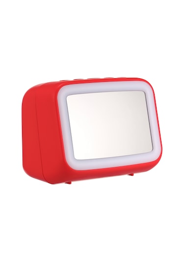 Geeksen Aec Bt511 Kırmızı 3'ü 1 Arada Radyo, Alarm Saati Ve Bluetooth Hoparlör - Sıcaklık Göstergeli, Gece Lambalı, Tf Kart Desteği