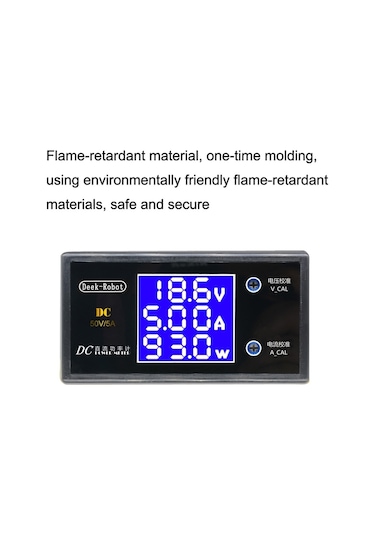 Butu Deek-robot X12872 50v 5a Dijital 250w Güç Ölçer Dijital Ekran Çok Fonksiyonlu Dedektör Voltmetre