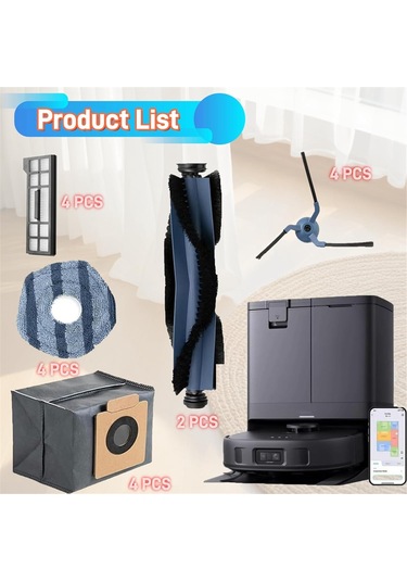 Xiaaokeji Eufy X10 Pro Omni Vakum İçin Yedek Aksesuar Seti