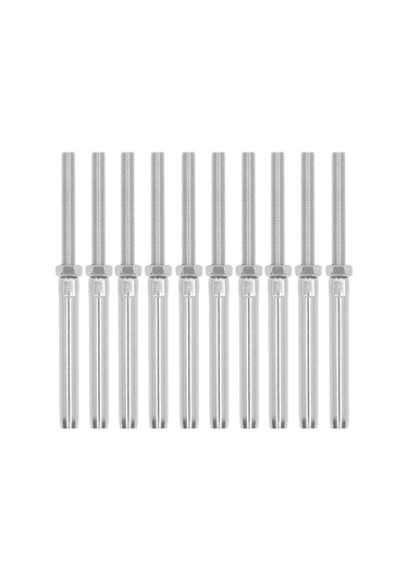 Padalink 10 Adet Paslanmaz Çelik Tel Tutan Vida Seti - M5 3mm, Korozyona Dayanıklı, Yüksek Mukavemetli, Endüstriyel/warehouse Kullanıma Uygun