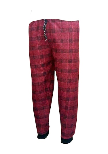 Wingetstar Ekose Manşetli Erkek Eşofman Altı Bordo