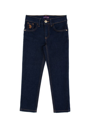 U.s. Polo Assn. Kız Çocuk Koyu Mavi Pantolon Jean 50317873-dn0023 Dark Blue