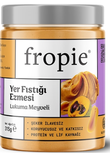 Fropie Yer Fıstığı Ezmesi - Lukuma Meyveli 315 G