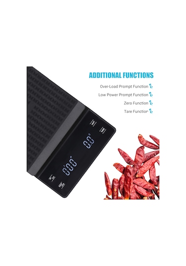 Yüksek Hassasiyetli Dijital Terazi Elektronik Terazi Arka Aydınlatmalı Led Ekranlı
