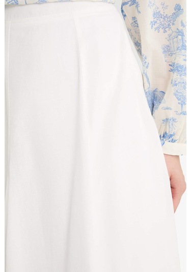 Defacto A Kesim Vual Maxi Etek F4560ax25hser105 Ekru