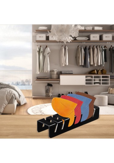 Ximistore9 Akrilik Şapka Organizatörü - 7 Şapka Kapasiteli, Yatak Odası Ve Gardırop İçin Pratik Saklama Çözümü, Siyah 2'li Set Siyah