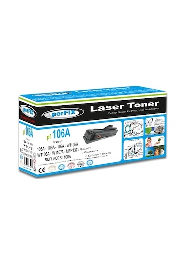 Pfx Pf W1106a-chipli 106a Toner 1k