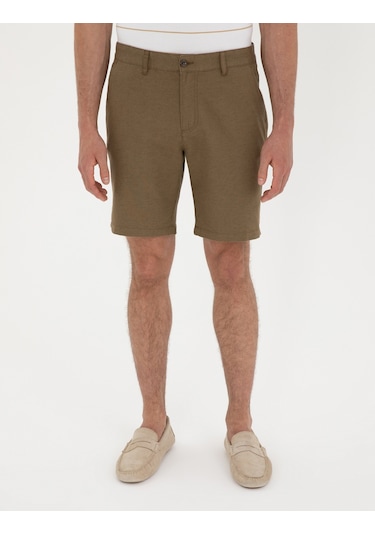 Pierre Cardin Erkek Haki Şort / Bermuda 50291519-vr027 Haki