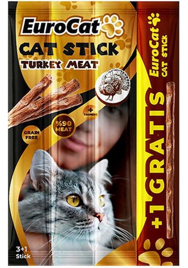 Eurocat Hindi Etli Yetişkin Kedi Ödül Maması 4'lü 4 x 5 G