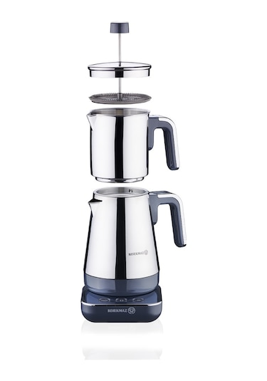 Korkmaz Moderna Elektrikli Çaydanlık Grikrom