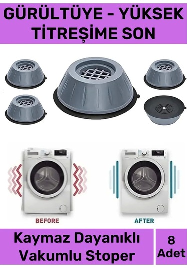 Yeni Sezon Gürültü Engelleyici Titreşim Önleyici Kauçuk Çamaşır Bulaşık Makinesi 8 Adet Ayak Pedi Çok Renkli