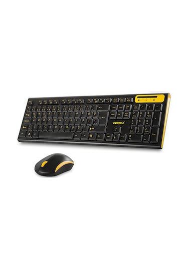 Everest KM-5535 Usb Multimedia Kablosuz Q Standart Klavye Mouse Set