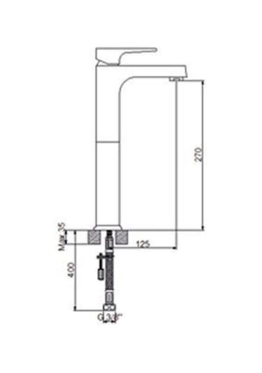 Newarc Aqua Çanak Lavabo Bataryası Siyah