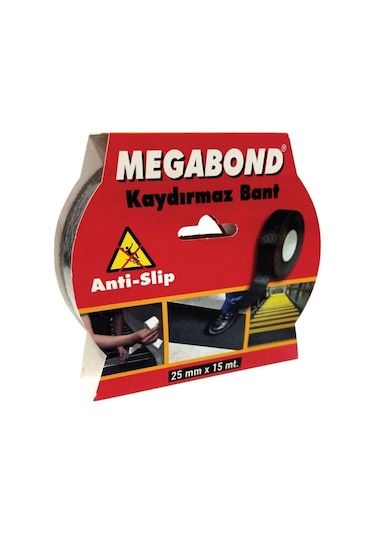 Megabond Kaydırmazlık Bandı 25 Mm X 15m Siyah
