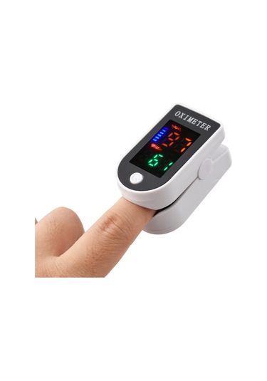Vkemall Pulse Oksimetre 1.4 İnç 4 Renkli Led Dijital Nabız Oksimetresi Parmak Klipsli Oksimetre Kan Oksi Siyah Ve Beyaz