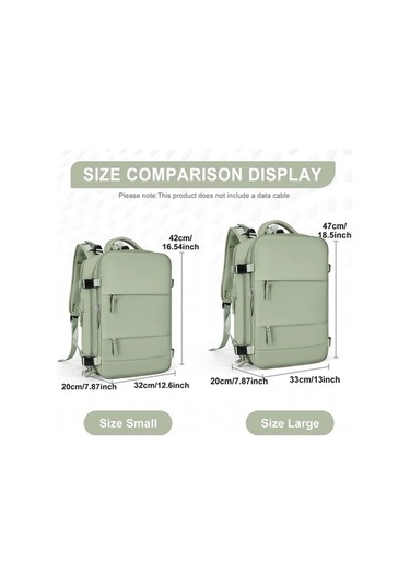 Sandwich Motion003 Küçük Boy Açık Mavi Kapasiteli Seyahat Sırt Çantası Laptop Ayakkabı Cebi Antihırsızlık Özellikli Açık Mavi