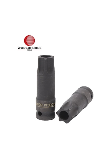 Worldforce Darbeli 1-2" T100 Delikli Torx Lokma N11.3414