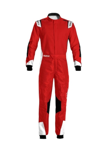 Sparco X-Light Karting Tulumu Beyaz - Kırmızı