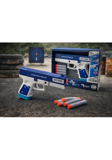 Oyuncak Sünger Mermi Atan Tabanca Wy2105b Blaster Zone Soft Bullet Silah