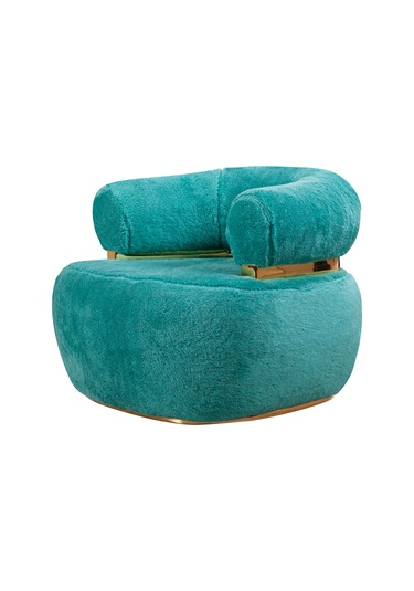 Miss Worble Fox Pofuduk Berjer Tekli Koltuk Yeşil