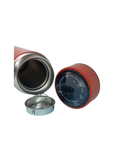 Kişiselleştirilebilir Dereceli Termos 05 Lt Kırmızı Renk Kırmızı