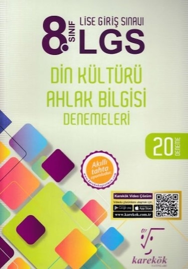 8.Sınıf LGS Din Kültürü ve Atatürkçülük 20 Deneme- Karekök Eğitim Yayın