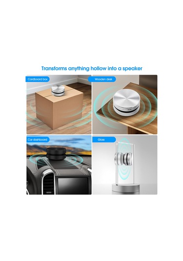 Tenfowee Alüminyum Kemiğiiletim Hoparlörü - Tws Bluetooth 5.0, 6 Saat Çalma Süresi, 115db Güçlü Ses, Fm Radyo, Mini Taşınabilir Gümüş 1 Adet