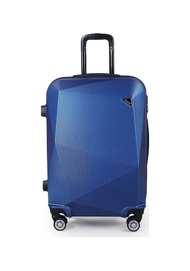 Polo&Sky Elmas Model Lacivert Renk Orta Boy Valiz Bavul Lacivert