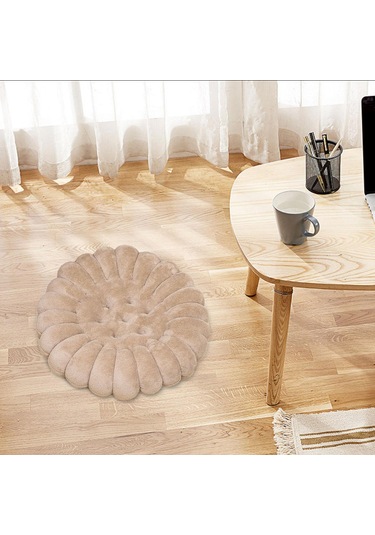 Suntek Peluş Zemin Yastık Kanepe Ofis Yurt Için Yuvarlak-haki