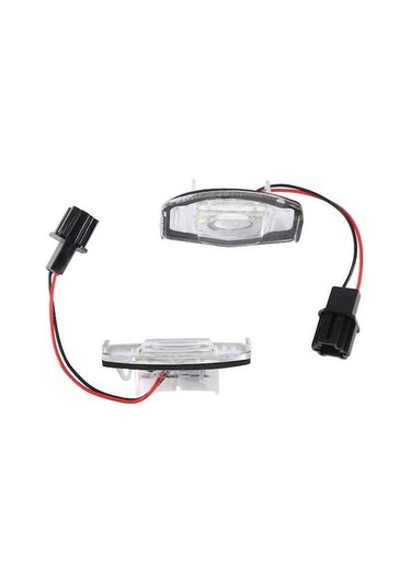 Ulzyvf Siyah Plaka Led Lambası Honda Honda Civic Araba Adet Accord 2 Fe