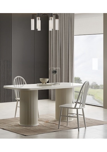 Prada Mdf Yemek Masası Aytaşı