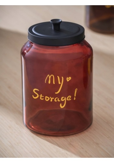 Pierre Metal Kapaklı Kavanoz Hch-07946/4 Bordo