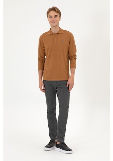 U.s. Polo Assn. Erkek Sweatshirt 50313772-vr233 Bisküvi