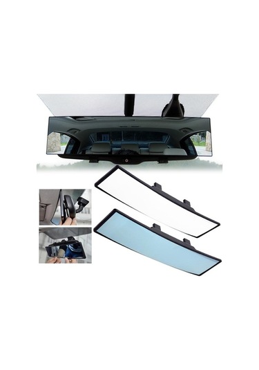 Novahub Geniş Açı Beyaz Araba Dikiz Aynası Otomatik Ayarlanabilir Güvenlik Dikiz Kör Parça Evrensel