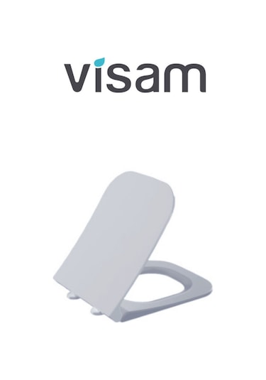 Visam Orkide Yavaş Kapanan Klozet Kapağı Beyaz