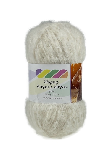 Happy Yarn Angora Rüyası 100gr 270m El Örgü İpi Ar011
