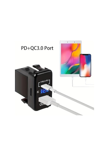 Çizgili 1pc Hızlı Şarj 3.0 & Pd Çift Usb Port Şarj Soketi Adaptörü, Mat Son, Usb Tip-c, Sert Bağlantı Güç Aksesuarı, Evrensel Uygun, Erkekten Dişli Bağlantı, 36v Çalışma Gerilimi Araçları İçin, Bataryasız Çizgili 1pc Hızlı Şarj 3.0 & Pd Çift Usb Port Şarj Soketi Adaptörü, Mat Son, Usb Tip-c, Sert Bağlantı Güç Aksesuarı, Evrensel Uygun, Erkekten Dişli Bağlantı, 36v Çalışma Gerilimi Araçları İçin, Bataryasız